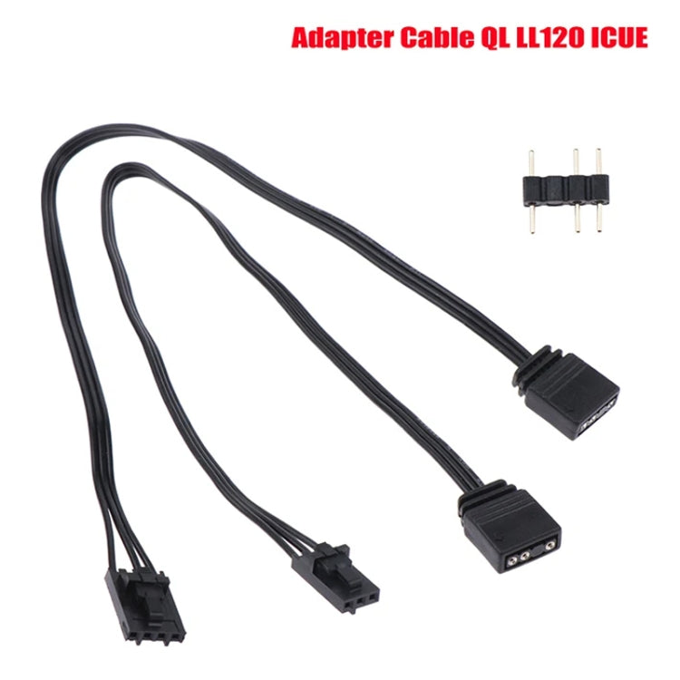 3Pin For Pirate Ship Controller Adapter Cable QL LL120 ICUE Divine Light Synchronization(25cm) - Cables & Connectors by buy2fix | Online Shopping UK | buy2fix
