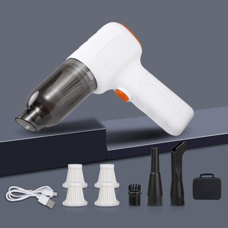 Car Vacuum Cleaner Large Suction Power Wireless Pump Inflatable Blower Handheld Small Vacuum Cleaner, Style: Brushless 260W+4 Filters+Air Bag (White) - Vacuum Cleaner by buy2fix | Online Shopping UK | buy2fix