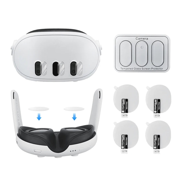 For Meta Quest 3 Tempered Glass Camera Lens Protective Films Set VR Accessories - VR Accessories by buy2fix | Online Shopping UK | buy2fix