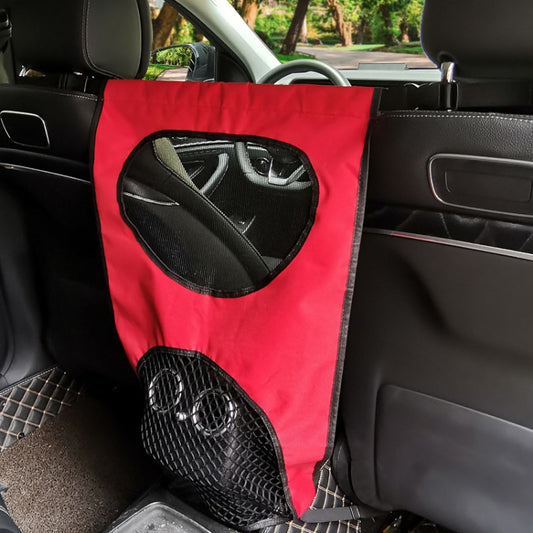 Car Rear Pet And Kids Deterrent Barrier Automobile Seat Storage Bags(Black) by buy2fix