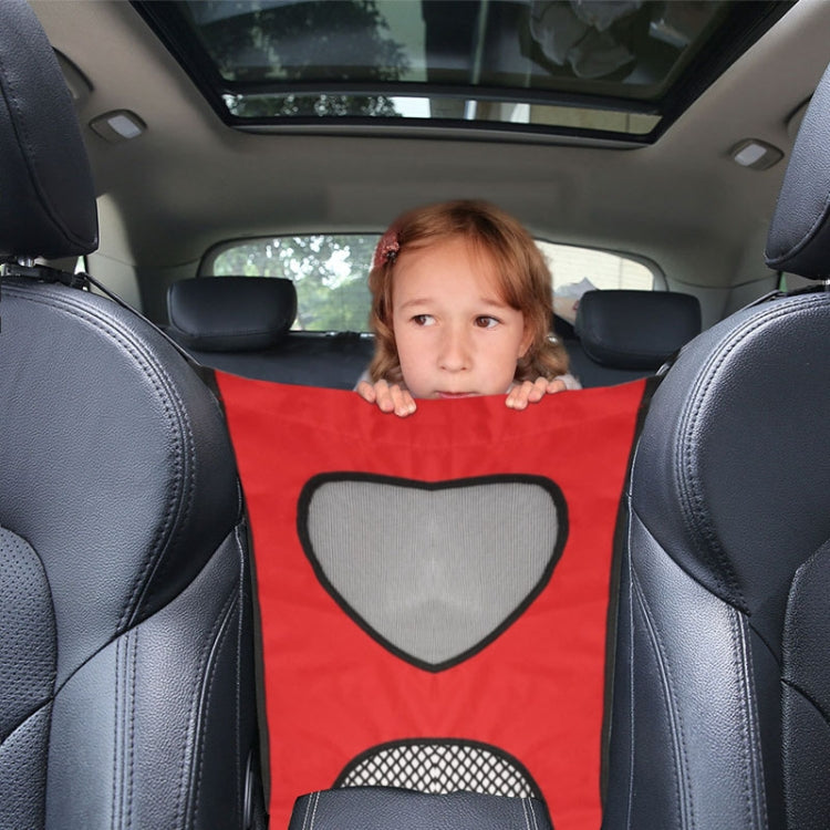 Car Rear Pet And Kids Deterrent Barrier Automobile Seat Storage Bags(Black) by buy2fix
