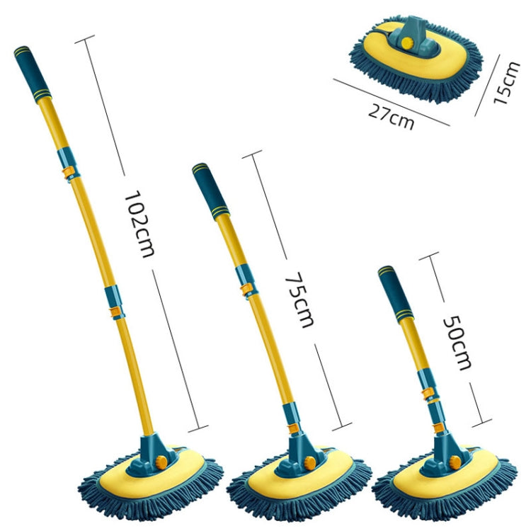 Curved Rod Car Wash Mop Retractable Cleaning Tool No Harm Car Special Soft Brush(Lake Green) - Car washing supplies by buy2fix | Online Shopping UK | buy2fix