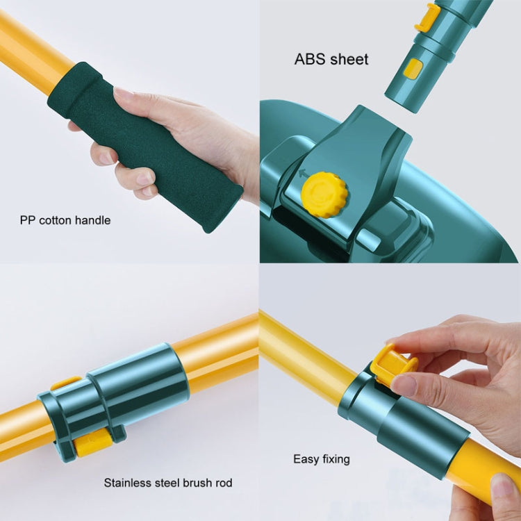Curved Rod Car Wash Mop Retractable Cleaning Tool No Harm Car Special Soft Brush(Lake Green) - Car washing supplies by buy2fix | Online Shopping UK | buy2fix