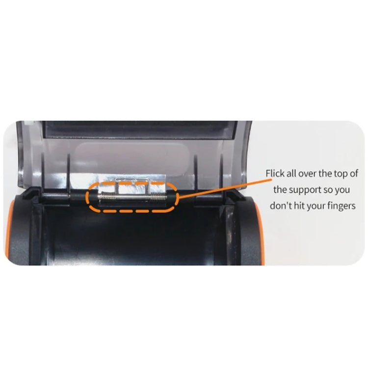 58mm Portable Logistics Takeaway Receipt Bluetooth Thermal Printer(EU Plug) - Receipt Printers by buy2fix | Online Shopping UK | buy2fix