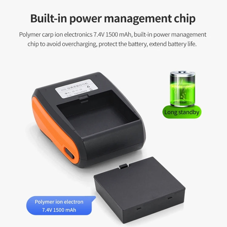 58mm Portable Logistics Takeaway Receipt Bluetooth Thermal Printer(EU Plug) - Receipt Printers by buy2fix | Online Shopping UK | buy2fix