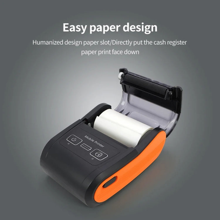 58mm Portable Logistics Takeaway Receipt Bluetooth Thermal Printer(EU Plug) - Receipt Printers by buy2fix | Online Shopping UK | buy2fix