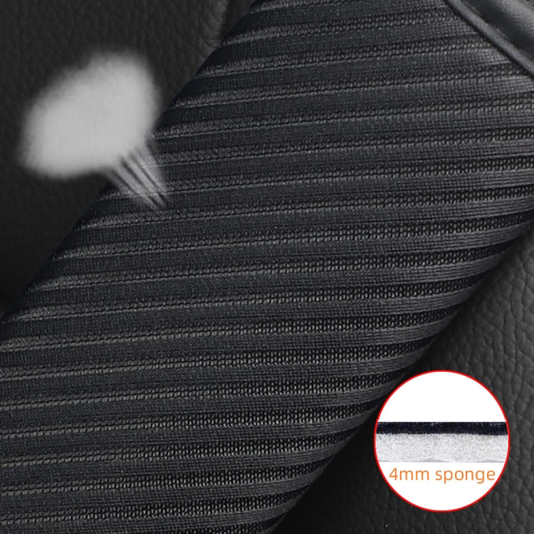 3D Striped Mesh Car Seat Belt Cover Shoulder Pads(Black) - Seat Belts & Padding by buy2fix | Online Shopping UK | buy2fix