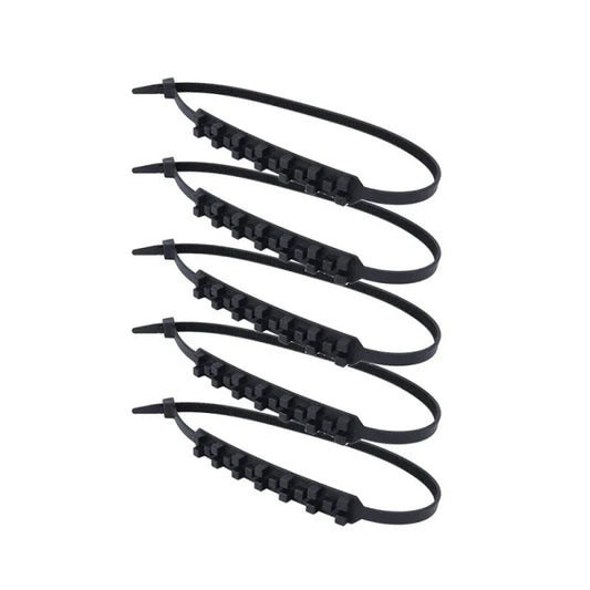 5pcs/Set Motorcycle Electric Two-Wheeler Non-Damaging Anti-Skid Chain Ties(Black) by buy2fix