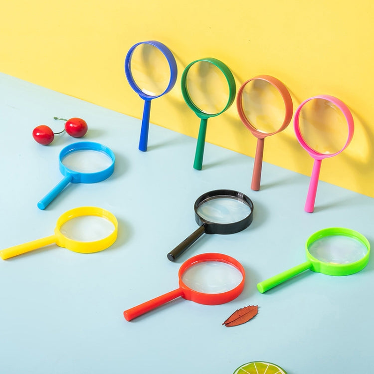 4pcs Children Color Magnifier 60mm Handheld Plastic Magnifying Glass, Color Random Delivery - Hand Held Style by buy2fix | Online Shopping UK | buy2fix
