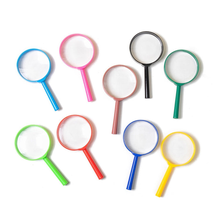 4pcs Children Color Magnifier 60mm Handheld Plastic Magnifying Glass, Color Random Delivery - Hand Held Style by buy2fix | Online Shopping UK | buy2fix