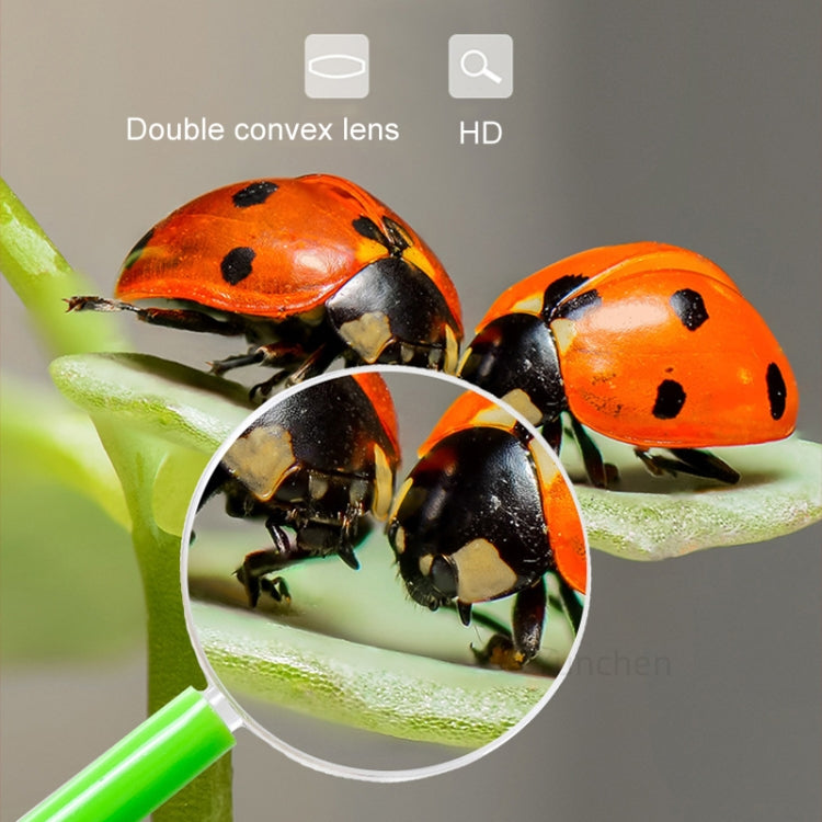 4pcs 40mm 3X Plastic Acrylic Lens Children Teaching Magnifier Color Handle Magnifying Glass, Color Random Delivery - Hand Held Style by buy2fix | Online Shopping UK | buy2fix