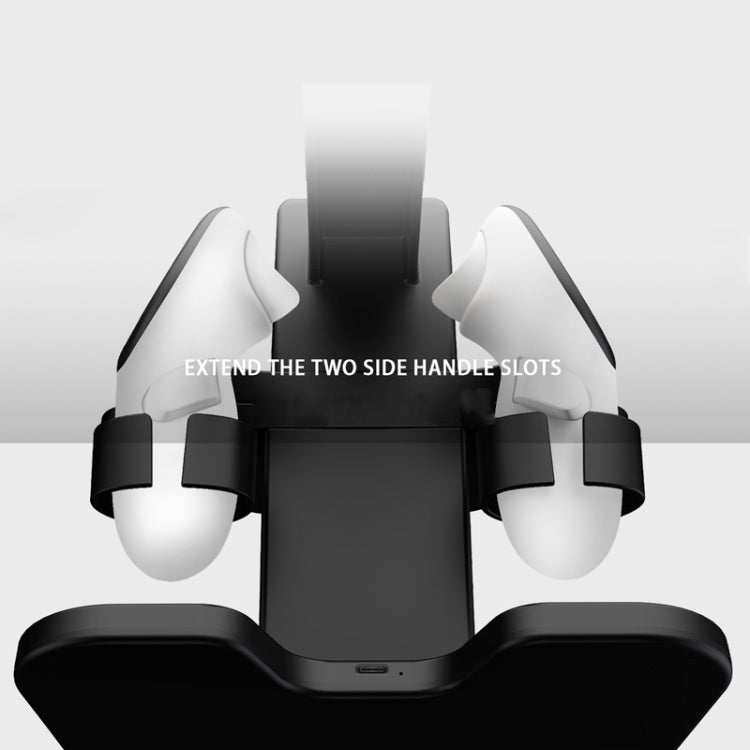 For Meta Quest 3 / 2 / Pro Charging Storage Stand With RGB Lights(Black) - VR Accessories by buy2fix | Online Shopping UK | buy2fix