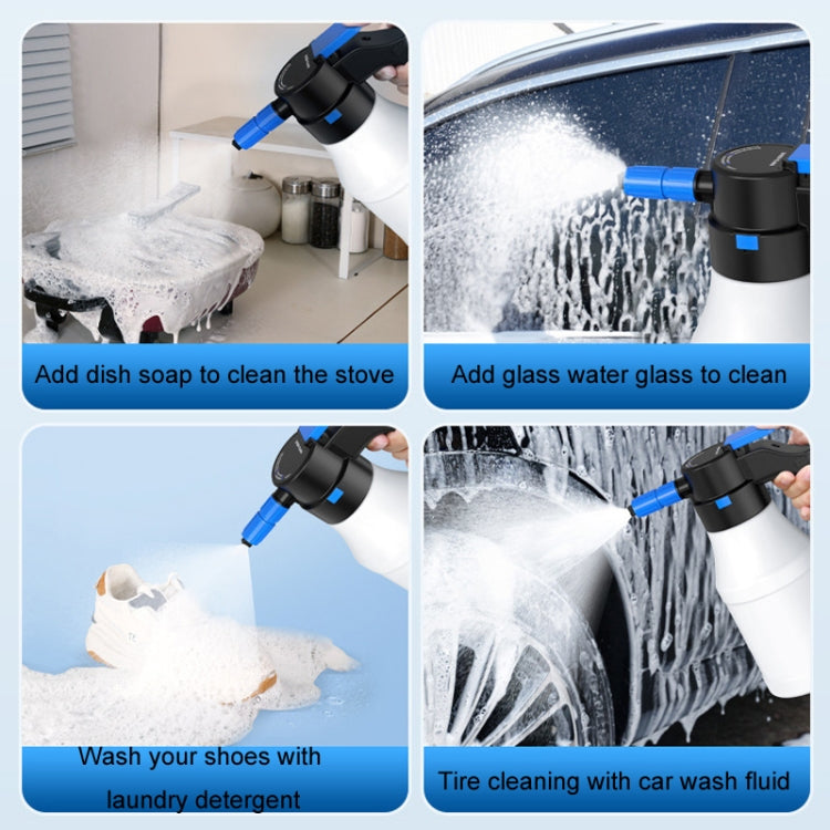 Wireless Electric Foam Watering Can Car Wash High Pressure PA Gardening Tools(1.5L) - Car washing supplies by buy2fix | Online Shopping UK | buy2fix