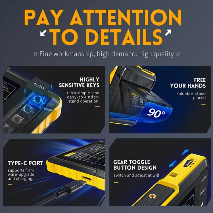 FNIRSI Handheld Small Digital Oscilloscope For Maintenance, Specification: Upgrade by FNIRSI