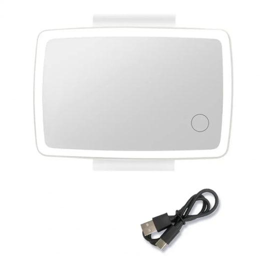 Car Sun Visor LED Light Cosmetic Mirror(White) by buy2fix