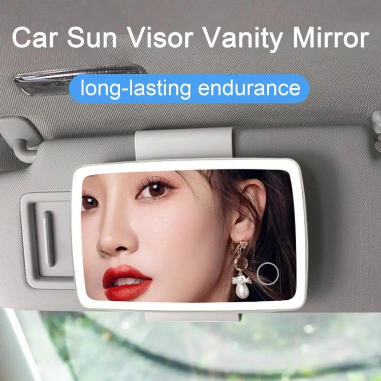 Car Sun Visor LED Light Cosmetic Mirror(White) by buy2fix