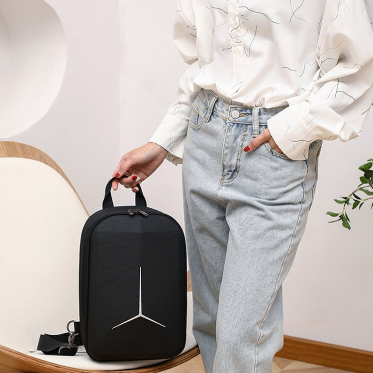 For DJI Mini 4 Pro Drone Chest Bag Backpack Crossbody Bag Storage Box(Black) by buy2fix