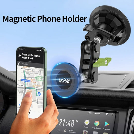 Lanparte Magnetic Car Phone Holder Adjustable Suction Cup Navigation Stand RBA-M01N by Lanparte