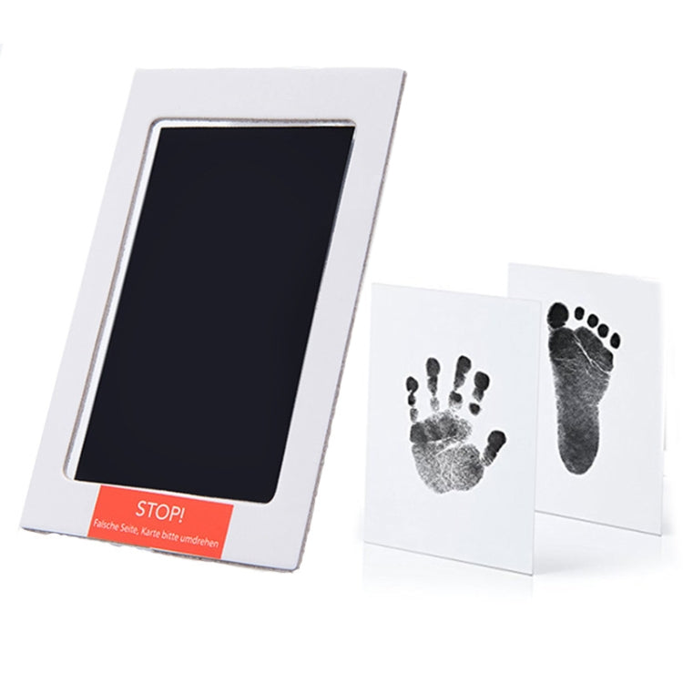 Non-Toxic Baby Handprint Footprint Imprint Souvenirs Infant Clay Toy Gifts(Black) - Baby Souvenirs by buy2fix | Online Shopping UK | buy2fix