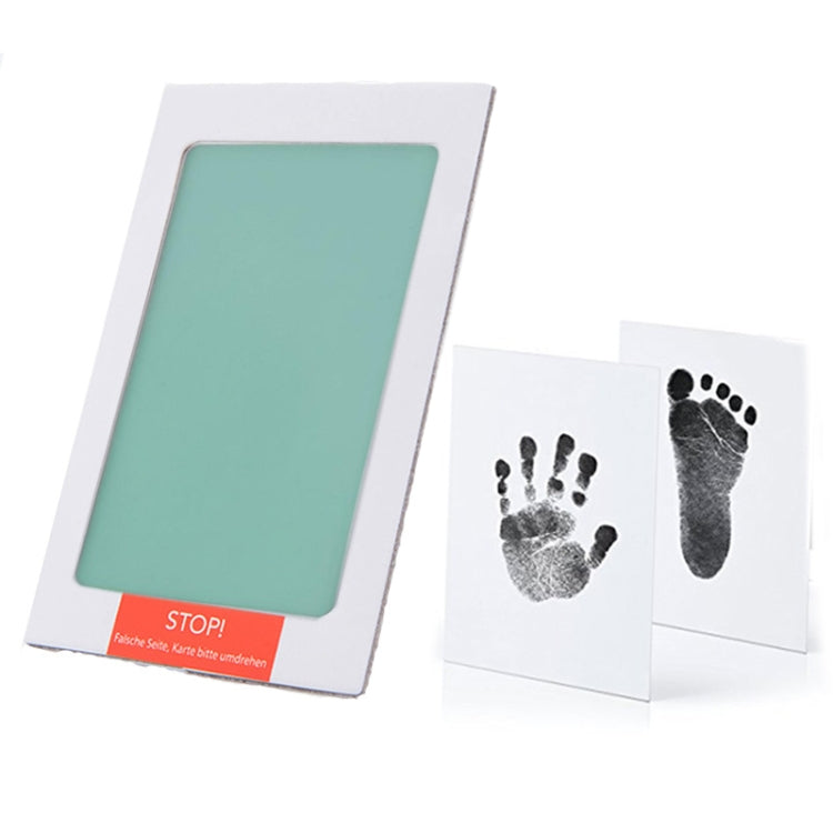 Non-Toxic Baby Handprint Footprint Imprint Souvenirs Infant Clay Toy Gifts(Green) - Baby Souvenirs by buy2fix | Online Shopping UK | buy2fix