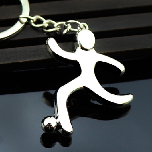 2 PCS Creative Football Gift Pendant Metal Football Shoe Keychain, Style:Athletes by buy2fix