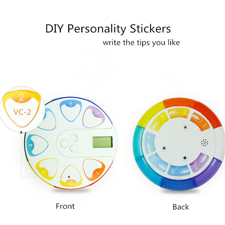 One Week Portable Timing Smart Pill Boxes Elder Reminding Electronic Medicine Box(Yellow) - Pill Boxes by buy2fix | Online Shopping UK | buy2fix