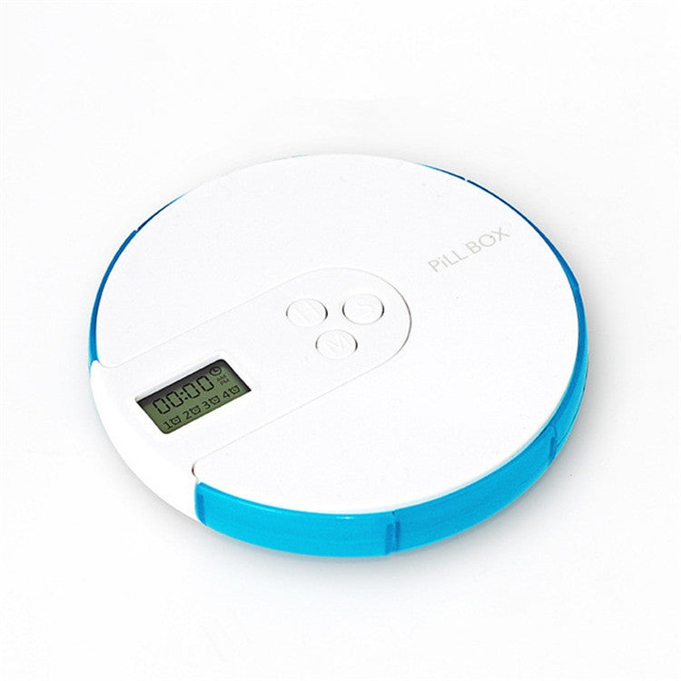 One Week Portable Timing Smart Pill Boxes Elder Reminding Electronic Medicine Box(Sky Blue) - Pill Boxes by buy2fix | Online Shopping UK | buy2fix
