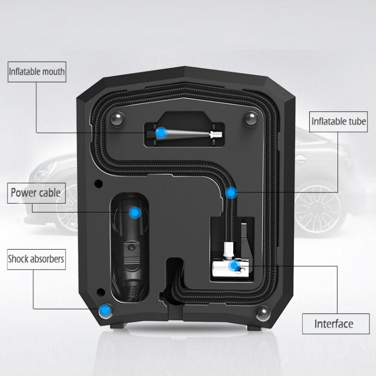 DC 12V 120W 150 PSI Car Air Compressor Inflatable Air Pump with Digital Display Auto Shut Off Gauge - Inflatable Pump by buy2fix | Online Shopping UK | buy2fix