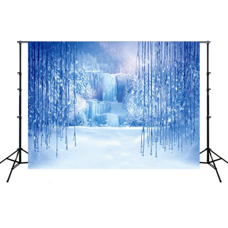 2.1m x 1.5m Frozen Party Setting Snow Photo Cloth Background - Other by buy2fix | Online Shopping UK | buy2fix