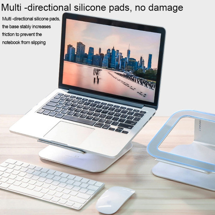 Height Adjustable Aluminum Alloy Laptop Cooling Stand 360 Rotation Ergonomic 10-17 inch Notebook Holder for MacBook Air Pro by COOLCOLD