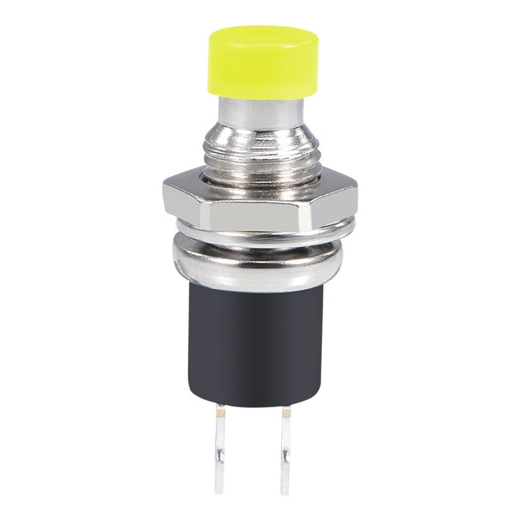 10 PCS 7mm Thread Multicolor 2 Pins Momentary Push Button Switch(Yellow) - Switch by buy2fix | Online Shopping UK | buy2fix