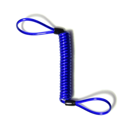 Alarm Disc Lock Security Anti Thief Motorbike Wheel Disc Brake Spring Cable(Blue) by buy2fix