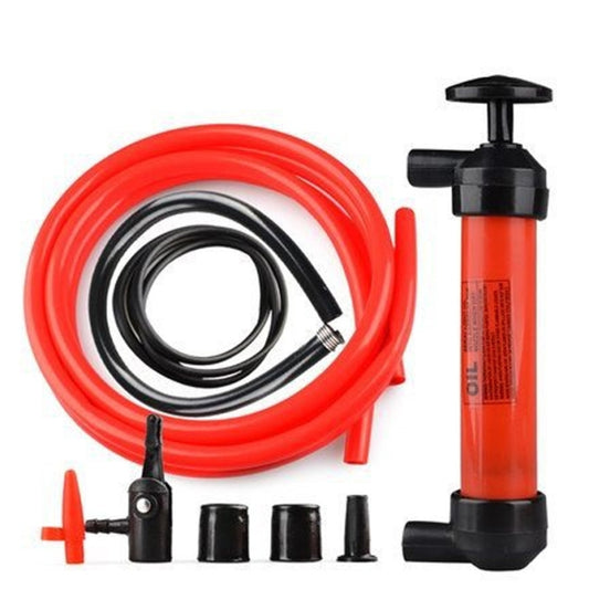 Manual Oil Pumping Pipe for Car Oil Transfering Oiling pumping Liquid Water Chemical Transfer Inflatable Pump(Red) by buy2fix