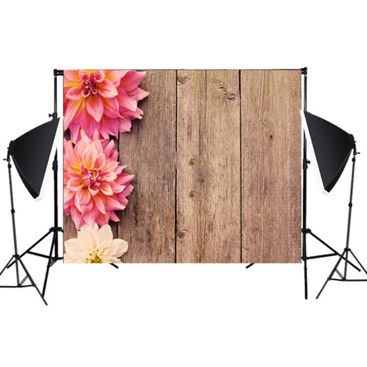 1.25m x 0.8m Wood Grain 3D Simulation Flower Branch Photography Background Cloth(MB23) - Wood Floor by buy2fix | Online Shopping UK | buy2fix