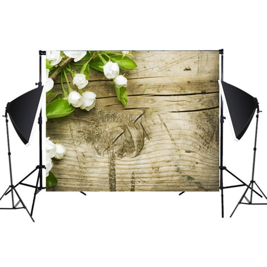 1.25m x 0.8m Wood Grain 3D Simulation Flower Branch Photography Background Cloth(MB24) - Wood Floor by buy2fix | Online Shopping UK | buy2fix