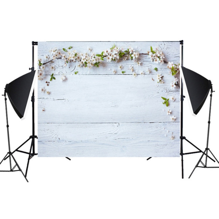 1.25m x 0.8m Wood Grain 3D Simulation Flower Branch Photography Background Cloth(MB30) - Wood Floor by buy2fix | Online Shopping UK | buy2fix