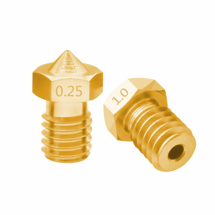 8 PCS Bugatti 3D Printer Accessories E3D-V5 V6 Nozzle M6 Thread Consumables Hot Nozzle, Size:3/0.6mm by buy2fix