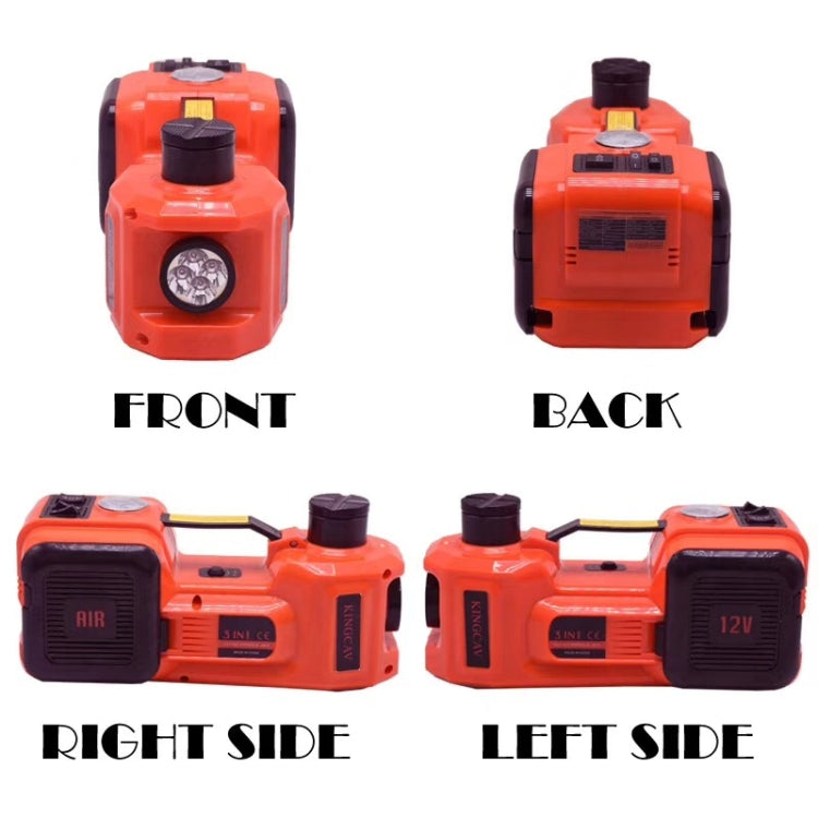 3 In 1 Car Electric Jack Air Pump Electric Wrench Maintenance Tools Set(Red) - Car Jacks by buy2fix | Online Shopping UK | buy2fix