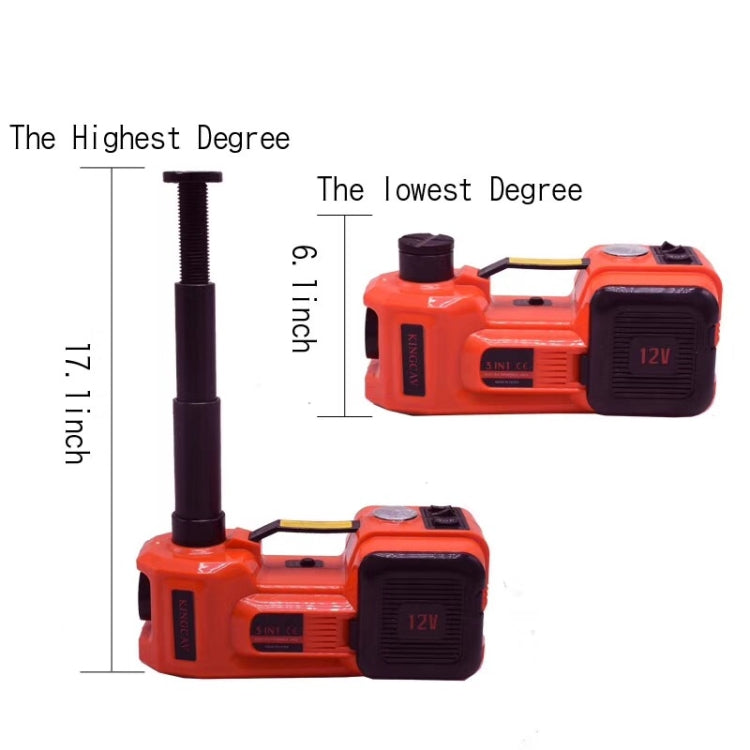 3 In 1 Car Electric Jack Air Pump Electric Wrench Maintenance Tools Set(Red) - Car Jacks by buy2fix | Online Shopping UK | buy2fix