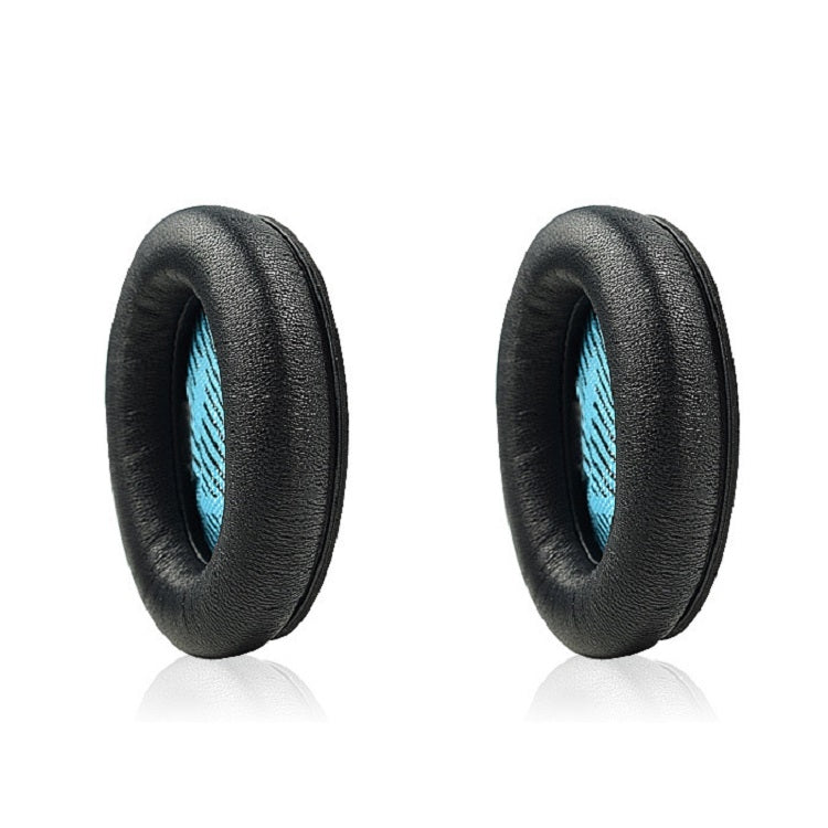 2 PCS For BOSE QC15 / QC25 / QC35 Lambskin Leather Earphone Cover Earmuffs(Black) - Earmuff & Pad by buy2fix | Online Shopping UK | buy2fix