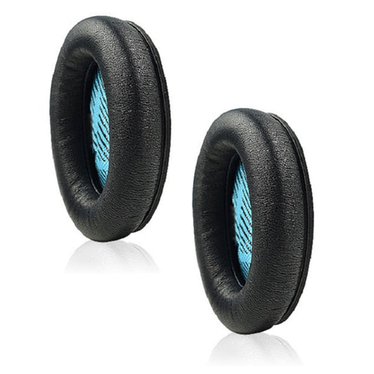2 PCS For BOSE QC15 / QC25 / QC35 Lambskin Leather Earphone Cover Earmuffs(Black) - Earmuff & Pad by buy2fix | Online Shopping UK | buy2fix