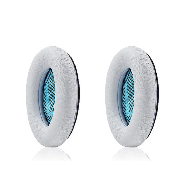 2 PCS For BOSE QC15 / QC25 / QC35 Lambskin Leather Earphone Cover Earmuffs(White) - Earmuff & Pad by buy2fix | Online Shopping UK | buy2fix