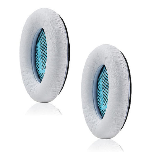 2 PCS For BOSE QC15 / QC25 / QC35 Lambskin Leather Earphone Cover Earmuffs(White) - Earmuff & Pad by buy2fix | Online Shopping UK | buy2fix
