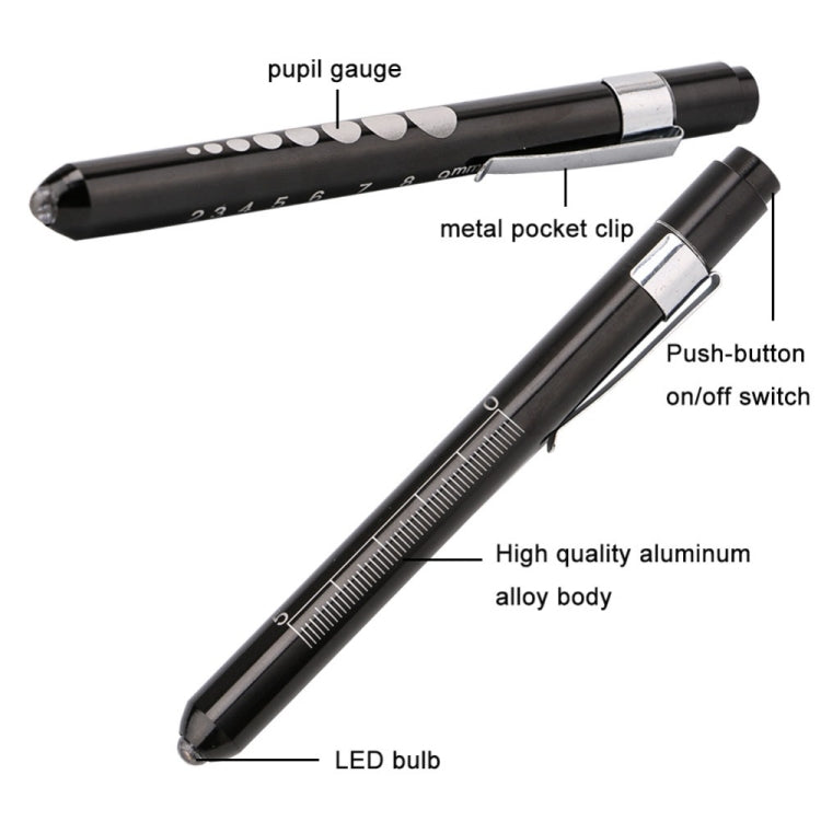 5 PCS Mini Pocket Penlight Torch Light LED Flashlight Mouth Ear Care Inspection Lamp(Silver) - LED Flashlight by buy2fix | Online Shopping UK | buy2fix