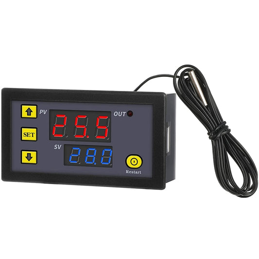 High-precision Microcomputer Intelligent Digital Display Switch Thermostat, Style:12V Power Supply(Red and Green Display) - Thermostat & Thermometer by buy2fix | Online Shopping UK | buy2fix