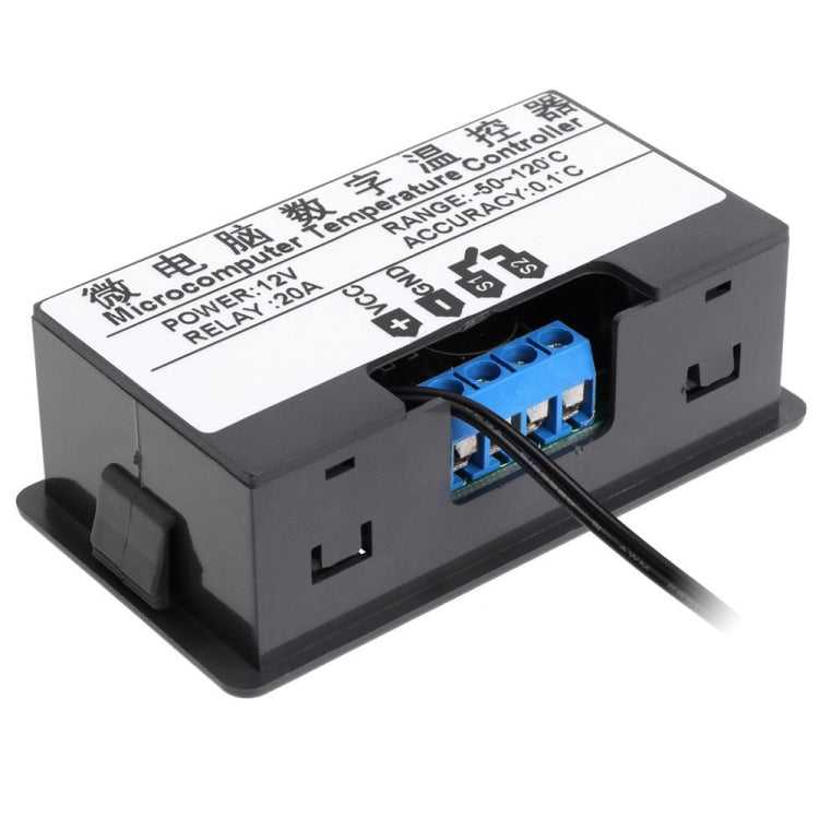 High-precision Microcomputer Intelligent Digital Display Switch Thermostat, Style:12V Power Supply(Red Display) - Thermostat & Thermometer by buy2fix | Online Shopping UK | buy2fix