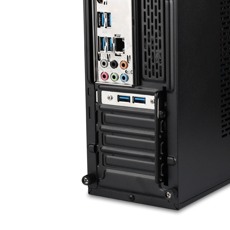 USB3.0 20P Bezel Cable Chassis PCI Bit Expansion USB3.0 Female Full-height Half-height Bezel(Blue (Without Iron Sheet)) by buy2fix