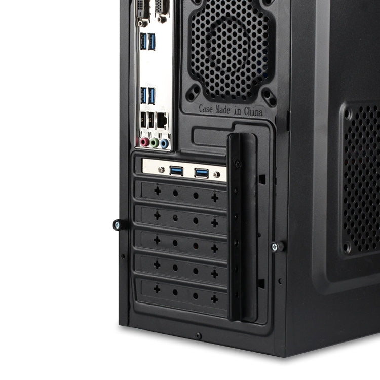 50CM USB3.0 Rear PCI Baffle Line Full Height Chassis DIY With Ear 20pin Transfer Cable(Black) by buy2fix