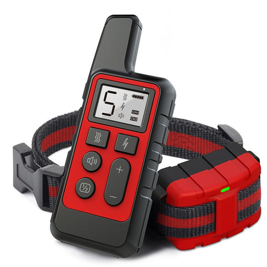 500m Dog Training Bark Stopper Remote Control Electric Shock Waterproof Electronic Collar(Red) - Training Aids by buy2fix | Online Shopping UK | buy2fix
