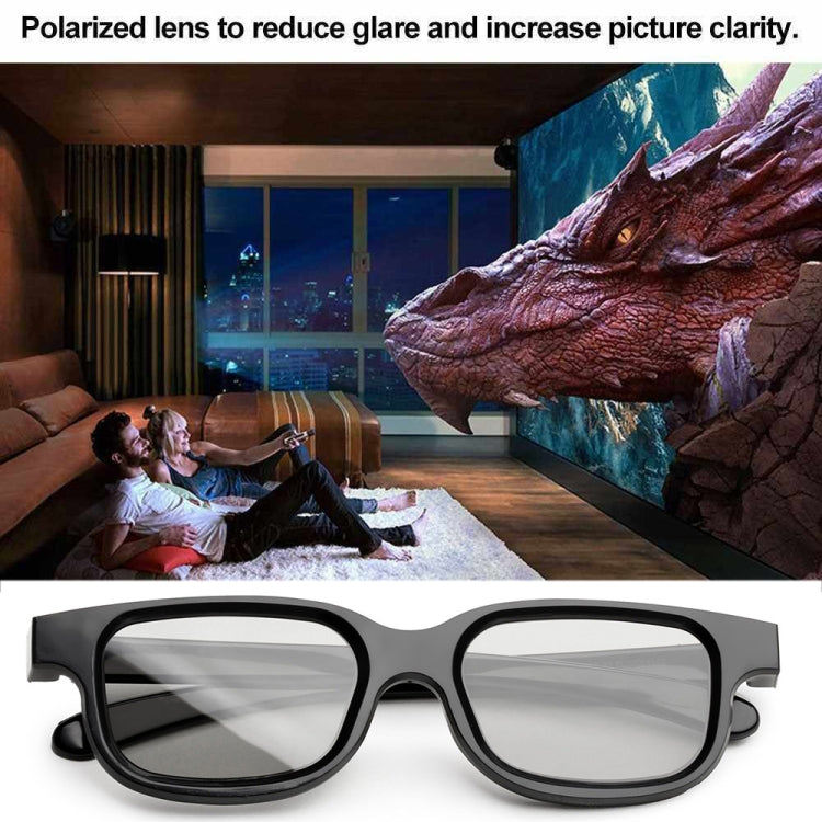 3D Film Special Polarized Glasses, Non-flash Stereo 3D Glasses - VR Headset by buy2fix | Online Shopping UK | buy2fix